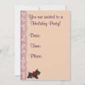 Invitation de Noël à l'ancienne mode (Dos)