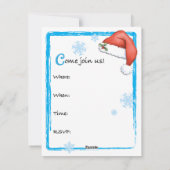 Invitation de Noël Afghan Hound (Dos)