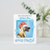 Invitation de Noël Afghan Hound (Debout devant)