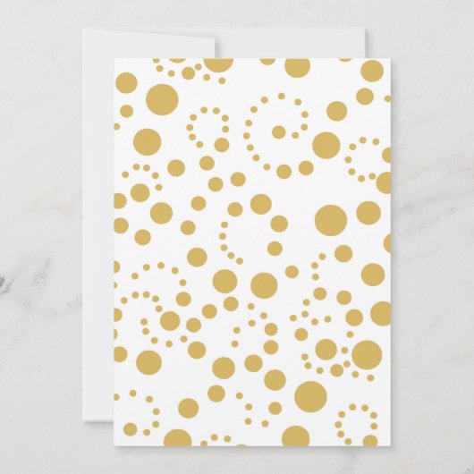 Invitation de Noël argent et or (Dos)