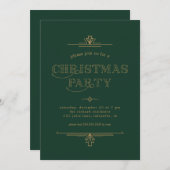 Invitation de Noël Art Déco (Devant / Derrière)