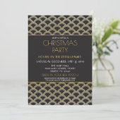 Invitation de Noël Art déco des années 1920 (Debout devant)