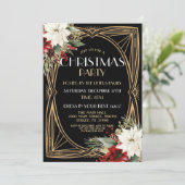 invitation de Noël Art déco des années 1920 Gatsby (Debout devant)