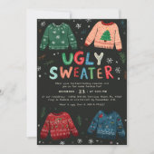 Invitation de Noël au pull moche (Devant)