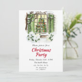 Invitation de Noël avec arbre de Noël (Debout devant)