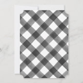 Invitation de Noël avec Buffalo Plaid (Dos)