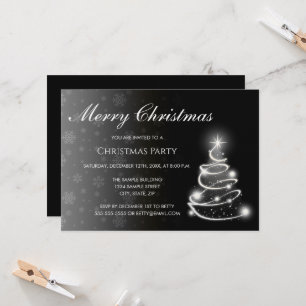 Invitation de Noël avec dégradé de couleur