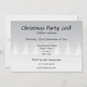 invitation de Noël avec le renne de père Noël (Dos)