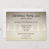 invitation de Noël avec le renne de père Noël (Dos)