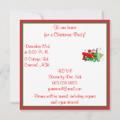 Invitation de Noël avec Père Noël Bring (Dos)