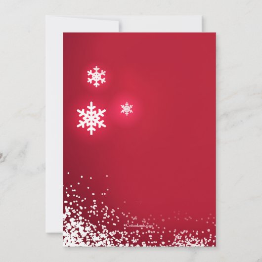 Invitation de Noël Baubles Party (Dos)