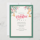 Invitation de Noël Bells Party (Devant)