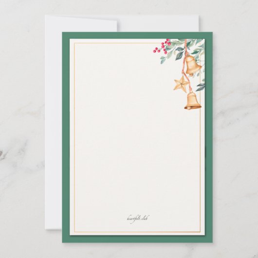 Invitation de Noël Bells Party (Dos)