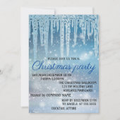 Invitation de Noël Bleu, Parfait, Élégant (Devant)