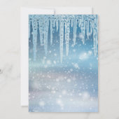 Invitation de Noël Bleu, Parfait, Élégant (Dos)