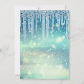 Invitation de Noël Bleu, Parfait, Élégant (Dos)