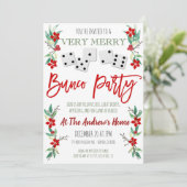 Invitation de Noël Bunco Party (Debout devant)