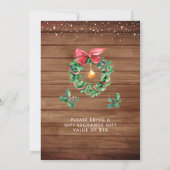 Invitation de Noël camion rouge vintage (Dos)