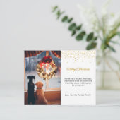 Invitation de Noël, Carte postale Invitation de No (Debout devant)