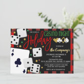 Invitation de Noël Casino Party (Debout devant)