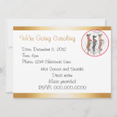 Invitation de Noël Chèvres en Carolage (Dos)