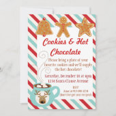 Invitation de Noël - chocolat chaud et biscuits (Devant)