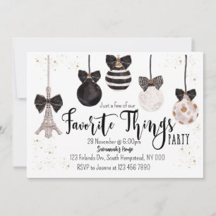 Invitation de Noël Chose préférée Invitation