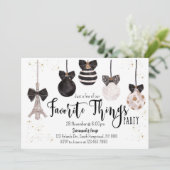 Invitation de Noël Chose préférée Invitation (Debout devant)