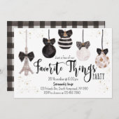 Invitation de Noël Chose préférée Invitation (Devant / Derrière)