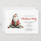 Invitation de Noël classique et fantaisiste avec P (Devant)