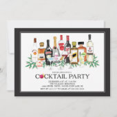 Invitation de Noël Cocktail Party moderne (Devant)