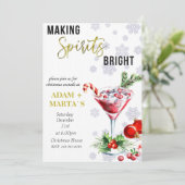 Invitation de Noël Coctail Party (Debout devant)