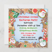 Invitation de Noël Cookie Exchange Party (Devant)