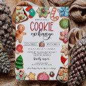 Invitation de Noël Cookie Exchange Party