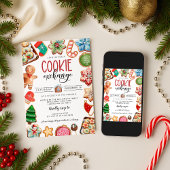Invitation de Noël Cookie Exchange Party