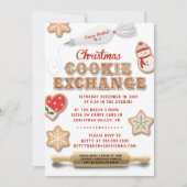 Invitation de Noël Cookie Exchange Party (Devant)