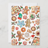 Invitation de Noël Cookie Exchange Party (Dos)