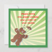 Invitation de Noël Cookie Exchange Party (Dos)