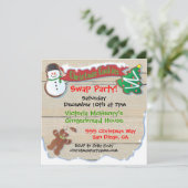 Invitation de Noël Cookie Swap Party (Debout devant)