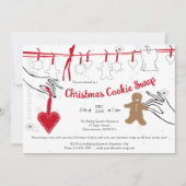 Invitation de Noël Cookie Swap Party (Devant)