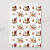 Invitation de Noël Cosy (Dos)