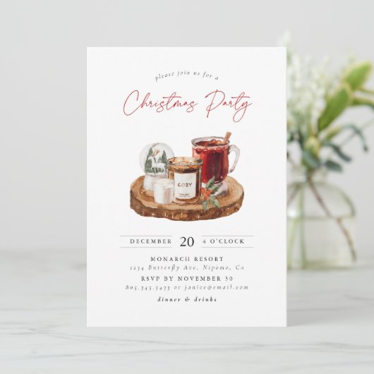 Invitation de Noël Cosy (Debout devant)