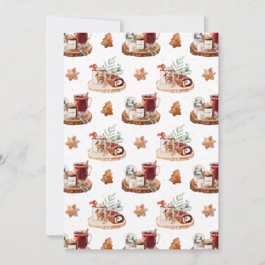 Invitation de Noël Cosy (Dos)