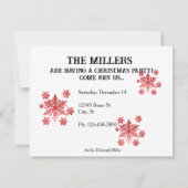 Invitation de Noël Cowboy Snowman (Dos)