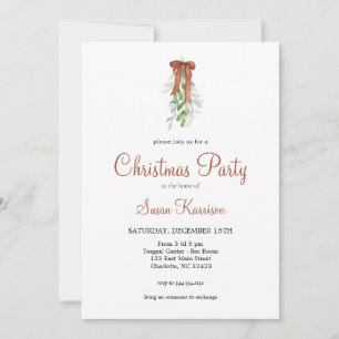 Invitation de Noël Cuivre arcs