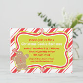 Invitation de Noël de biscuit de bonhomme en pain (Debout devant)