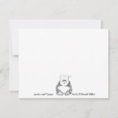 Invitation de Noël de bonhomme de neige de cowboy (Dos)