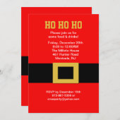 Invitation de Noël de boucle de ceinture de Père (Devant / Derrière)