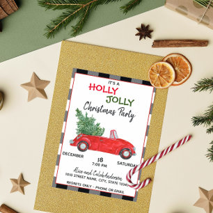 Invitation de Noël de Camion Rouge