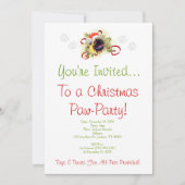 Invitation de Noël de carlin (Devant)